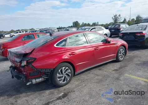 2026 Hyundai Sonata Hybrid Blue из США, поврежденный, VIN KMHL24JJ7TA136495